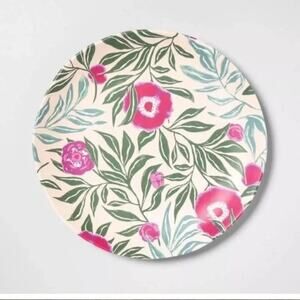 [Opalhouse] Target Floral Print Melamine Dinner Plate 11.5 Inches Beige Pink